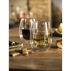 Deals ???? ZWILLING Sorrento Double Wall Glassware 10-oz / 8-pc, Double wall Stemless White Wine Glass Set ???? -Zwilling-shop 000008413