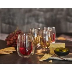 Wholesale ???? ZWILLING Sorrento Double Wall Glassware 10-oz / 2-pc Stemless white wine glass ⭐ -Zwilling-shop 000016160