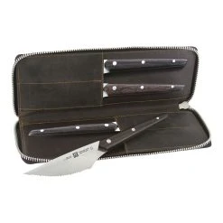 Best Pirce ???? ZWILLING Steak Sets 4-pc, Gentlemen's Steak Knife Set with Leather Travel Case ????