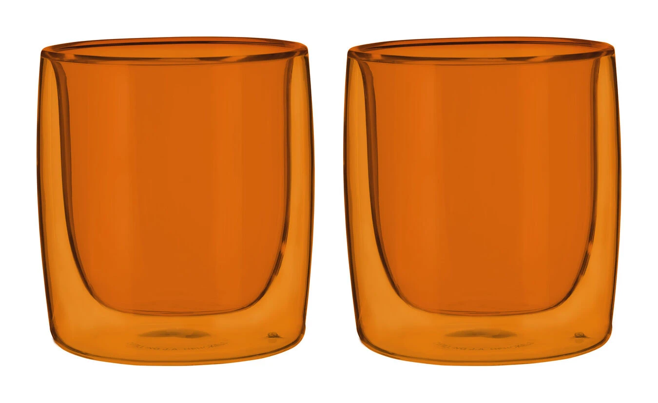 Flash Sale ???? ZWILLING Sorrento Bar 2-pc tumbler glass set - amber, Double wall ???? 3 Flash Sale ???? ZWILLING Sorrento Bar 2-pc tumbler glass set - amber, Double wall ????