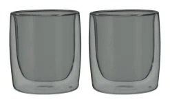Brand new ???? ZWILLING Sorrento Bar 2-pc tumbler glass set - smoke grey, Double wall ????