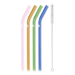 Best reviews of ???? ZWILLING Sorrento Glassware Glass Straw - Colored - Bent Set ❤️