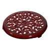 New ❤️ Staub Cast Iron - Accessories 9-inch, round, Cast Iron Lilly Trivet, grenadine ???? -Zwilling-shop 40508 324 0 1