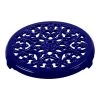 Cheap ???? Staub Cast Iron - Accessories 9-inch, round, Cast Iron Lilly Trivet, dark blue ✔️ -Zwilling-shop 40509 162