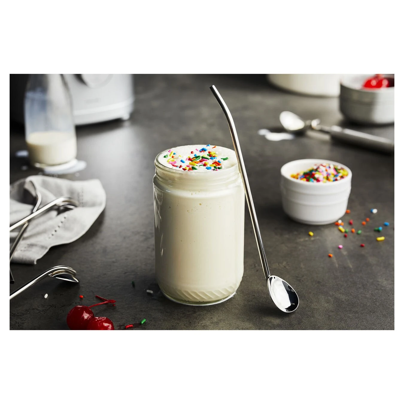 Promo ???? ZWILLING Flatware Accessories 5-pc, Spoon Straw set with Cleaning Brush ???? 6 Promo ???? ZWILLING Flatware Accessories 5-pc, Spoon Straw set with Cleaning Brush ???? - Image 4