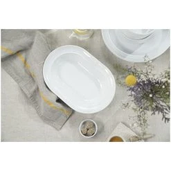 Coupon ✨ Staub Dining Line 10-inch, oval serving dish, white ???? 7 Coupon ✨ Staub Dining Line 10-inch, oval serving dish, white ???? -Zwilling-shop 750051106