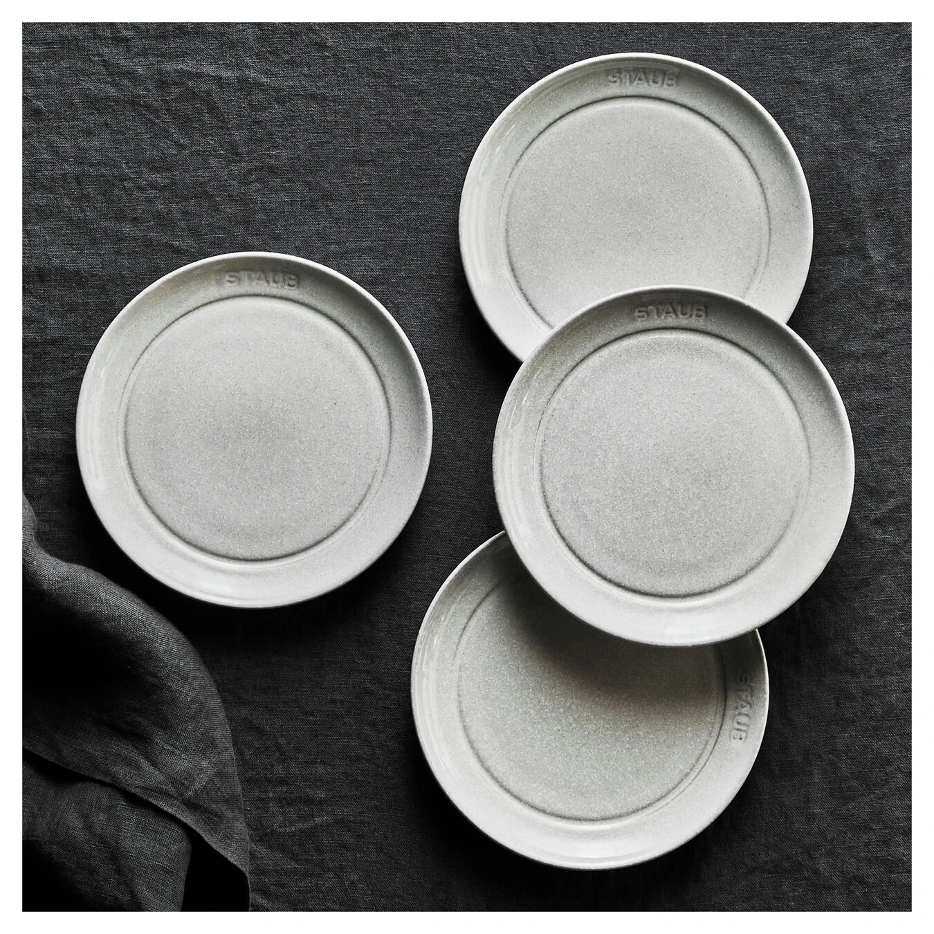 Best Pirce ???? Staub Dining Line 4-pc, Appetizer plate set ???? 5 Best Pirce ???? Staub Dining Line 4-pc, Appetizer plate set ???? - Image 3